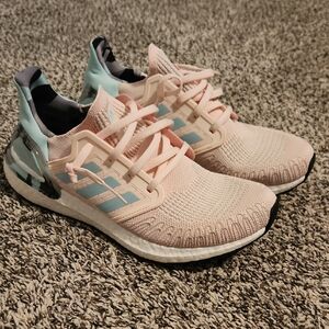 Adidas Women's Light Pink and Blue Athletic Shoes Size 9.5